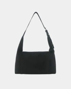 Elowen Suede Hobo Bag (Black)
