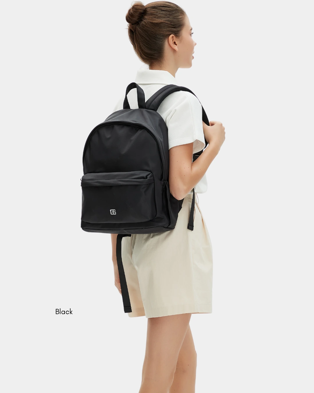 Kaylie Nylon Backpack (Grey) - Image 7