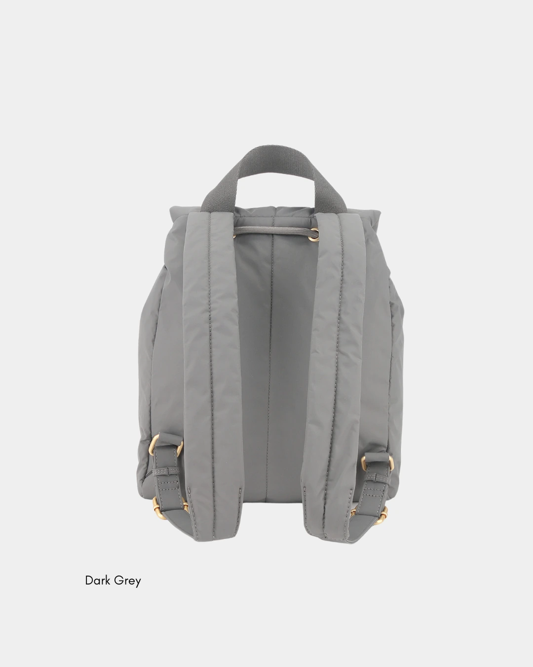 Leonda Puffer New Nylon Backpack A4 Sized (Dark Grey) - Image 3