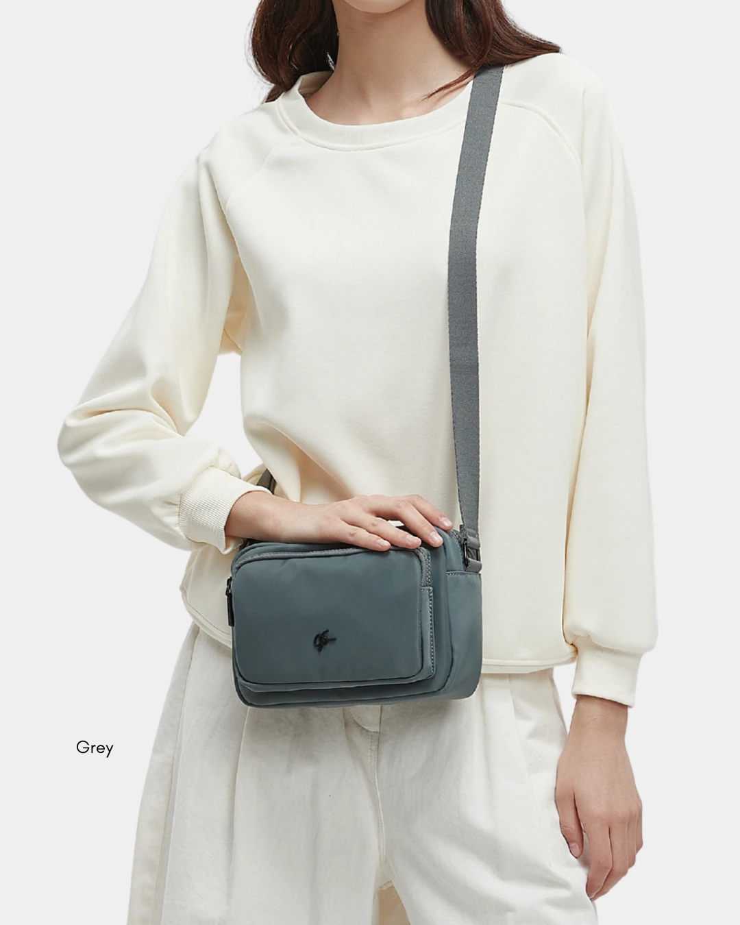 Lior Nylon Sling Bag (Black) - Image 5