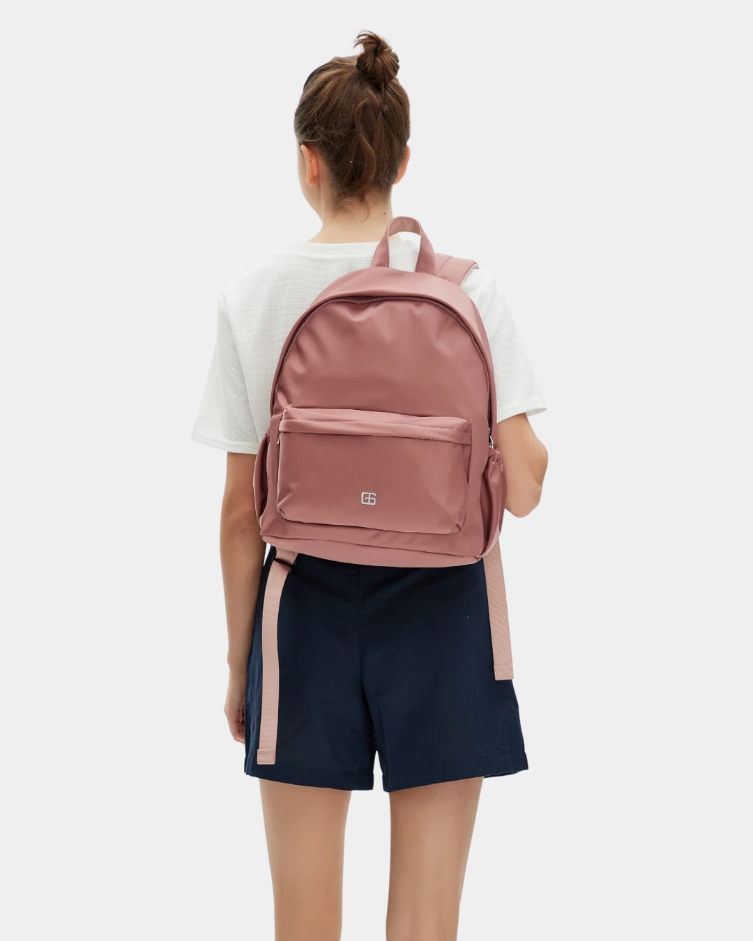 Kaylie Nylon Backpack (Pink)
