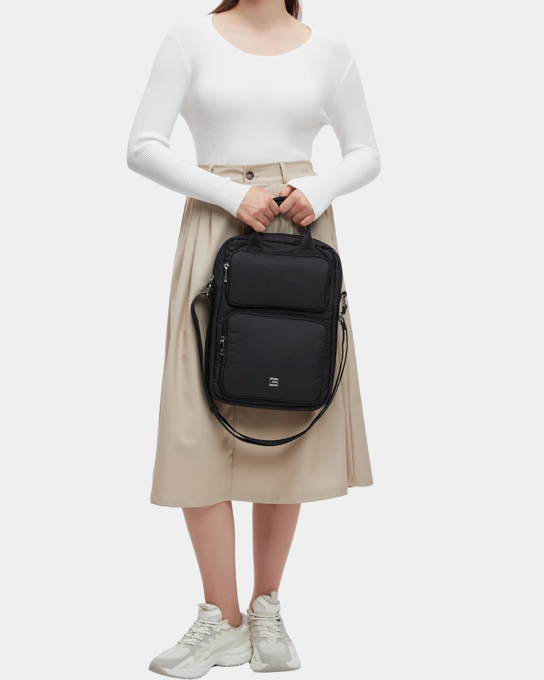 Logan Puffer Laptop Bag (Black) - Image 6