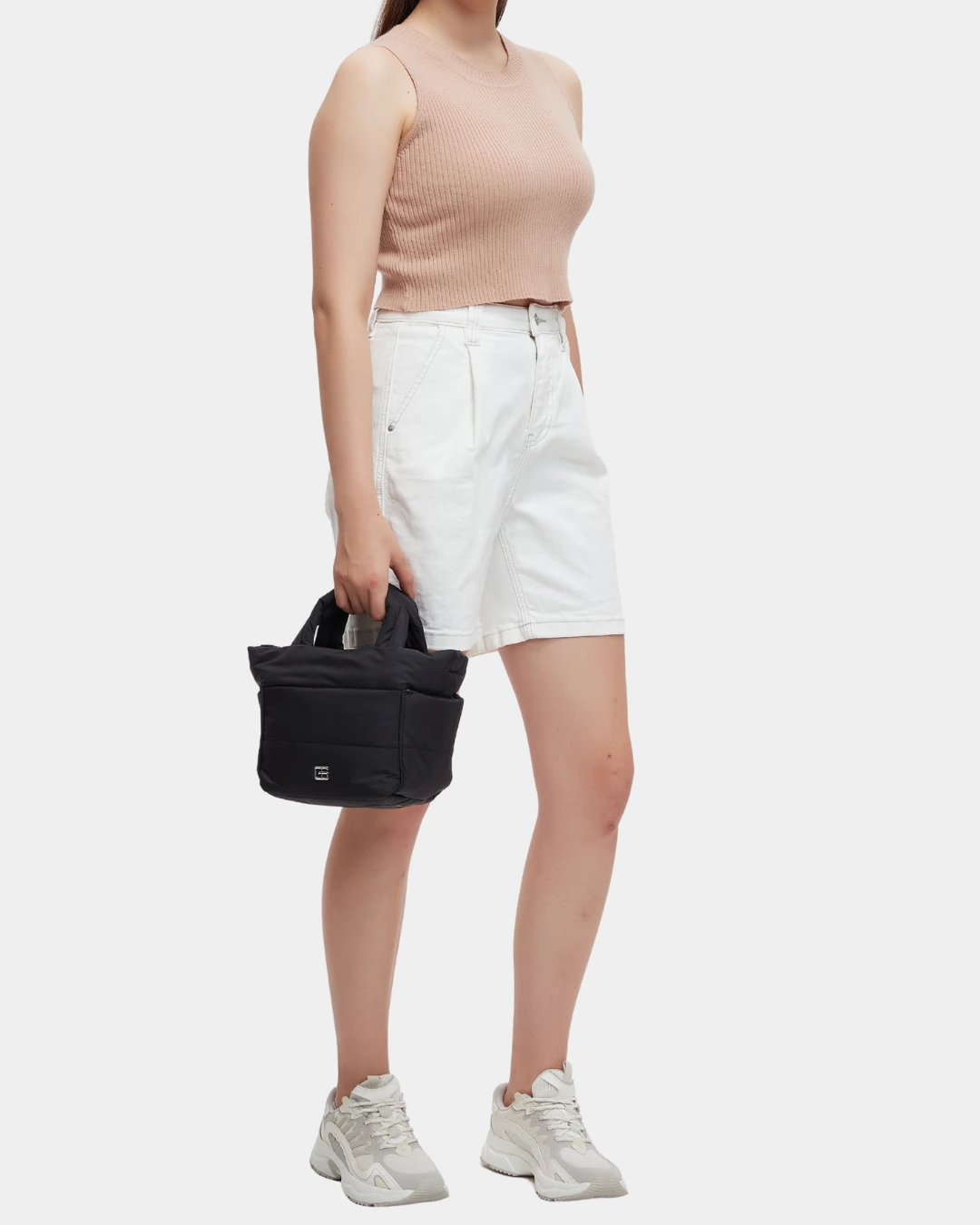 Reina Puffer Sling Bag (Black) - Image 8