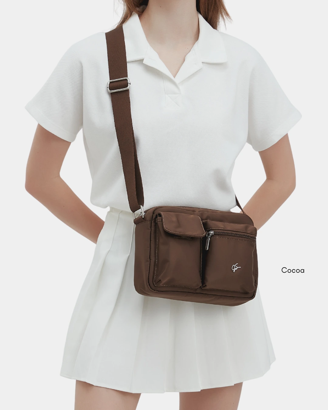 Zeon Nylon Sling Bag (Rose) - Image 12
