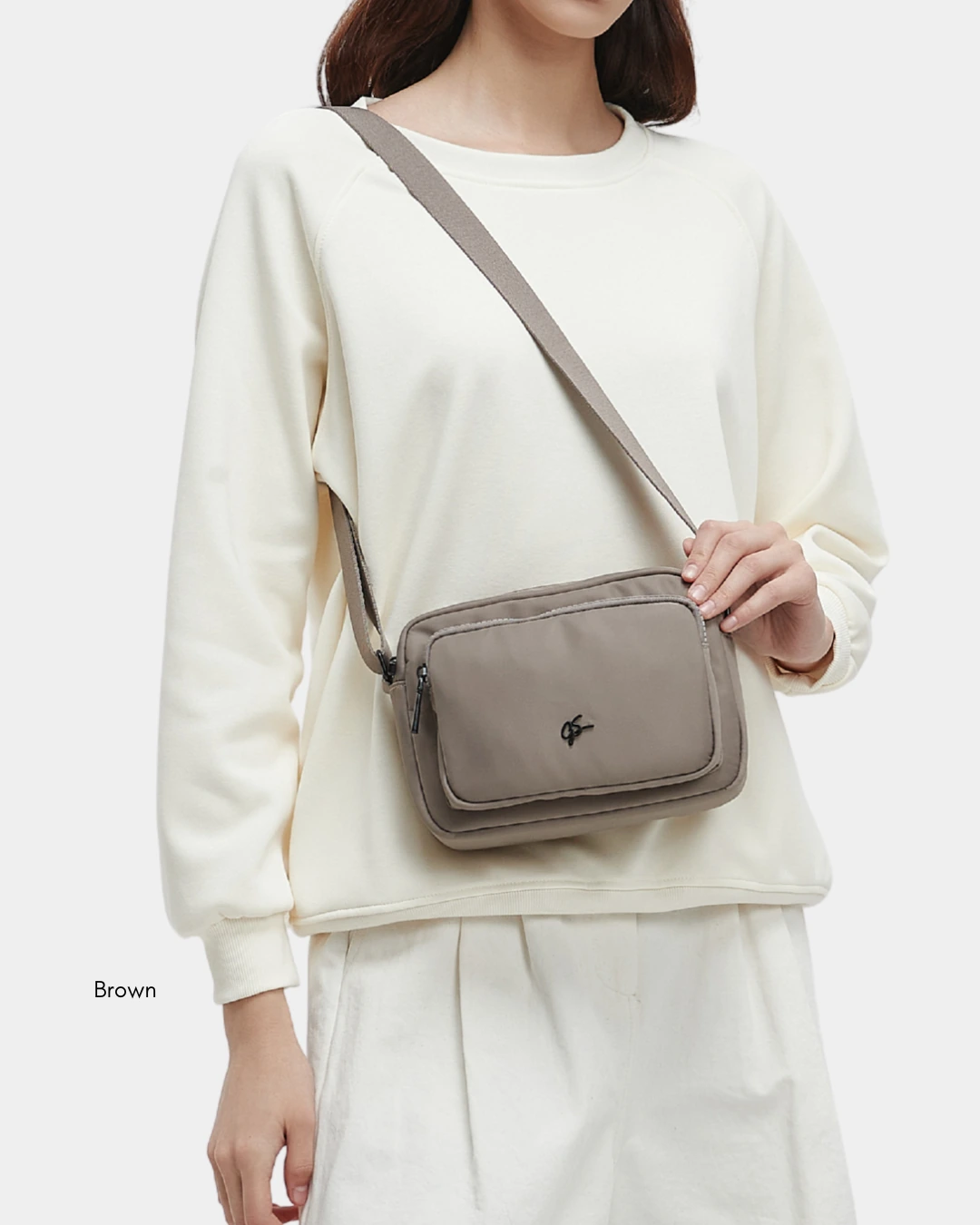 Lior Nylon Sling Bag (Black) - Image 6