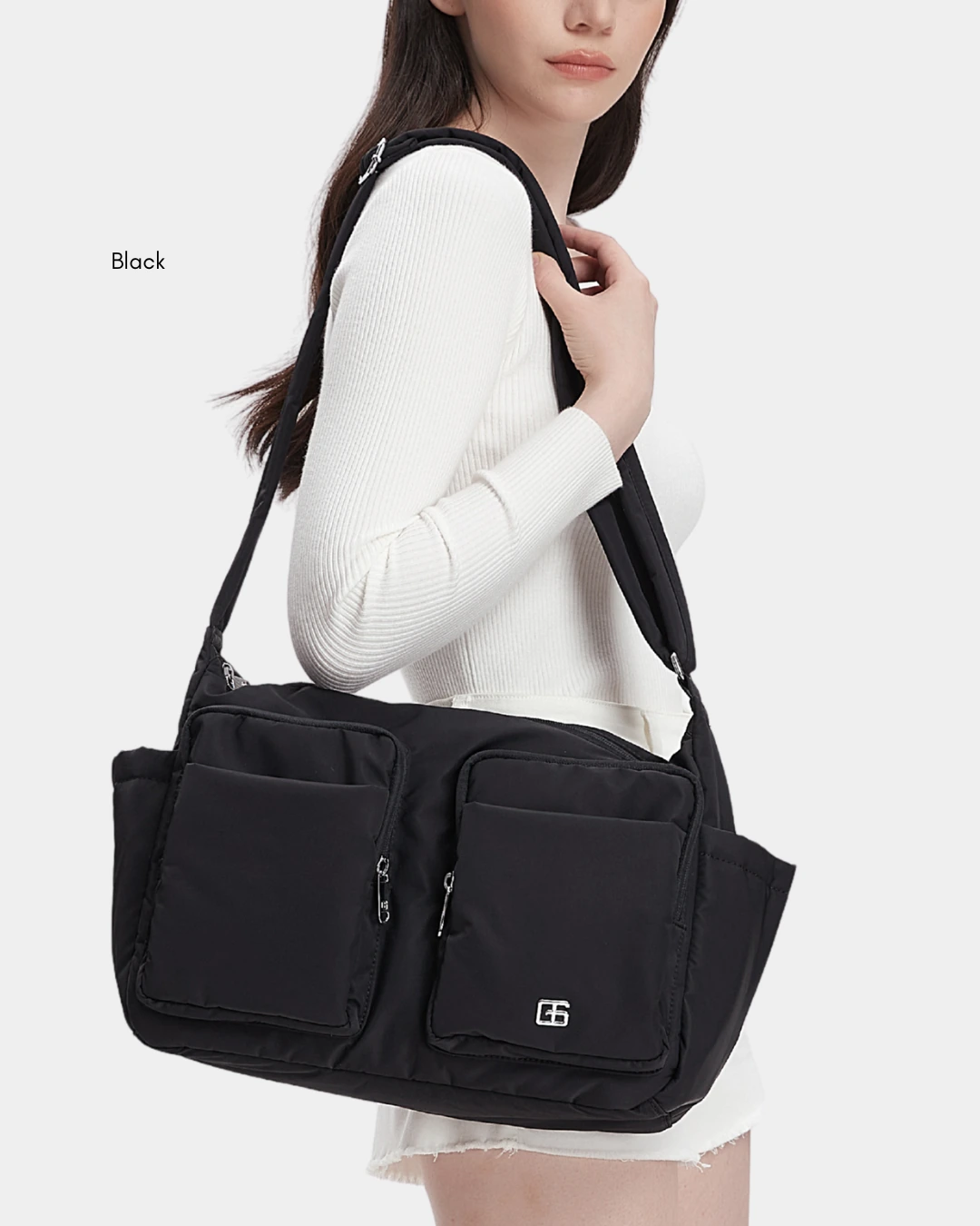 Mylah Nylon Puffer Sling Bag (Chocolate) - Image 9
