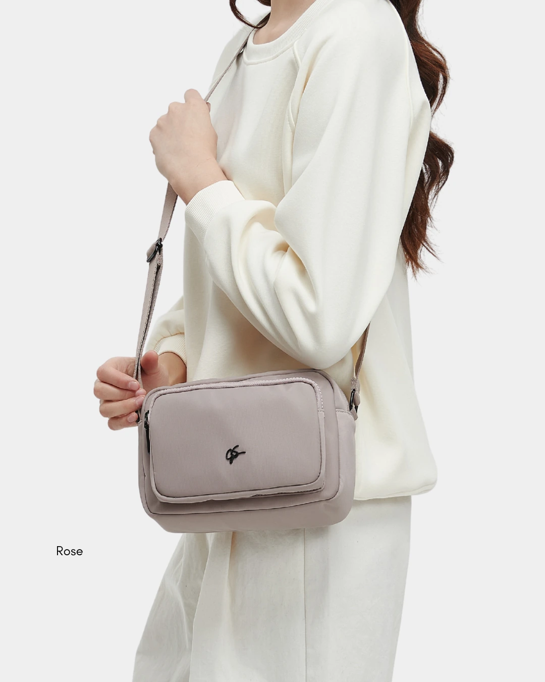 Lior Nylon Sling Bag (Black) - Image 7