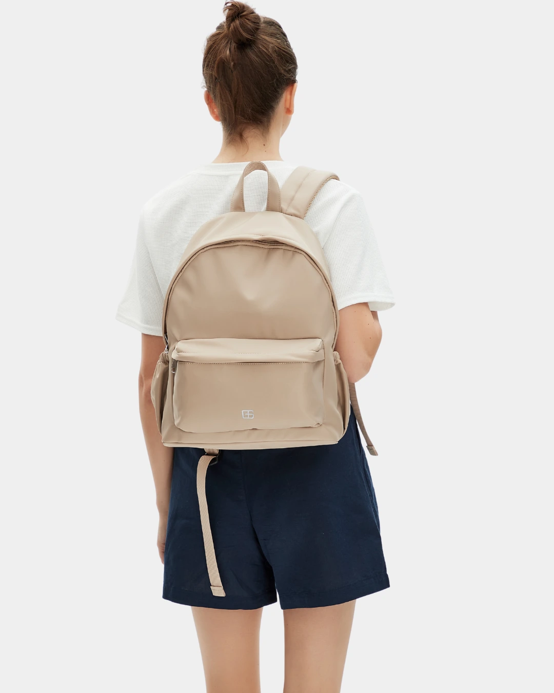 Kaylie Nylon Backpack (Brown)
