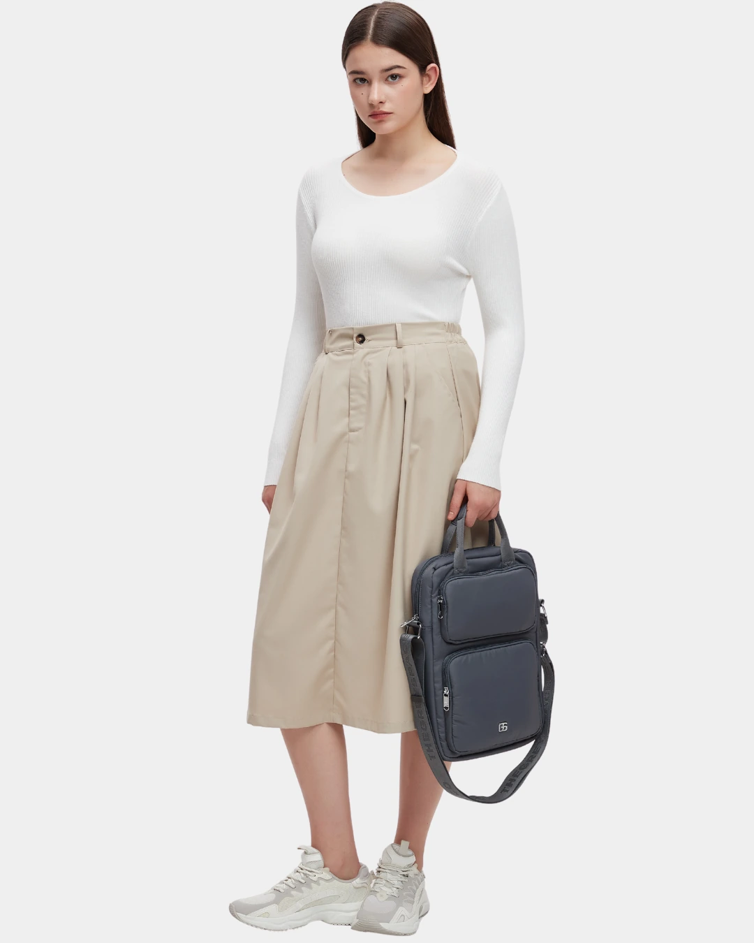 Logan Puffer Laptop Bag (Grey) - Image 6