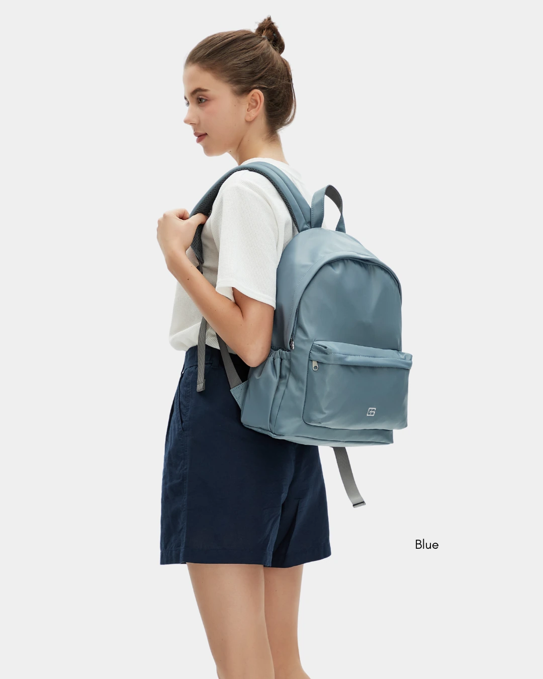 Kaylie Nylon Backpack (Grey) - Image 10