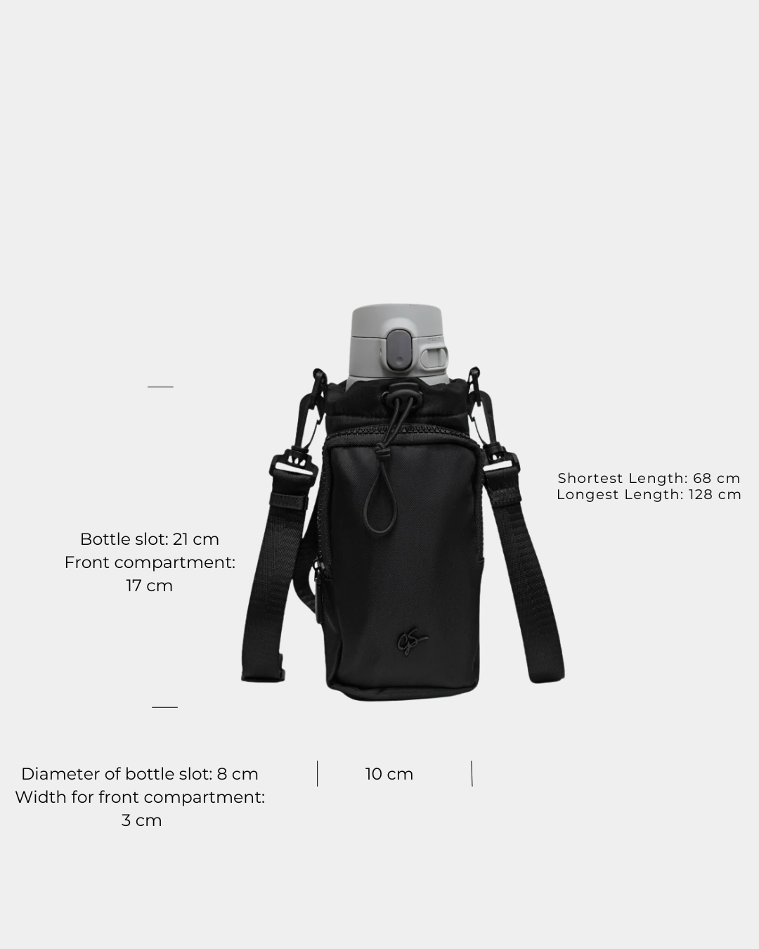 Taran Nylon Bottle Sling Bag - Image 2