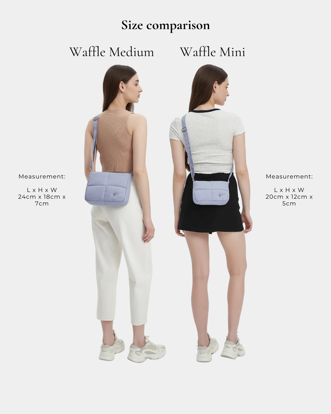 Waffle Medium Puffer Sling Bag (Palladian) - Image 5