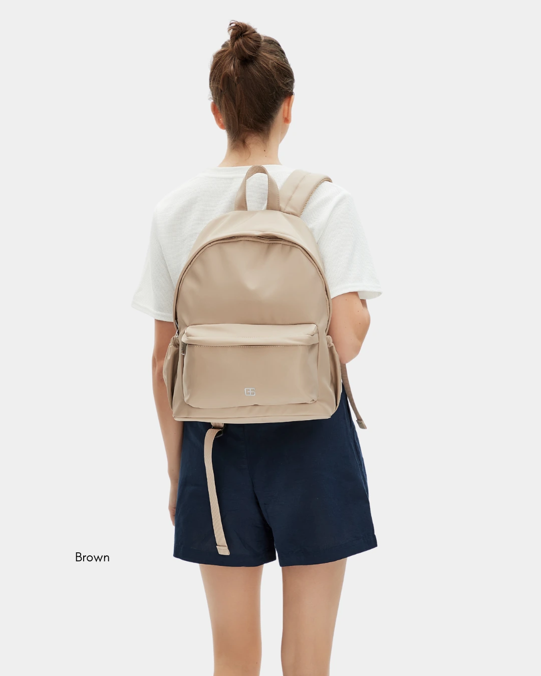 Kaylie Nylon Backpack (Grey) - Image 9