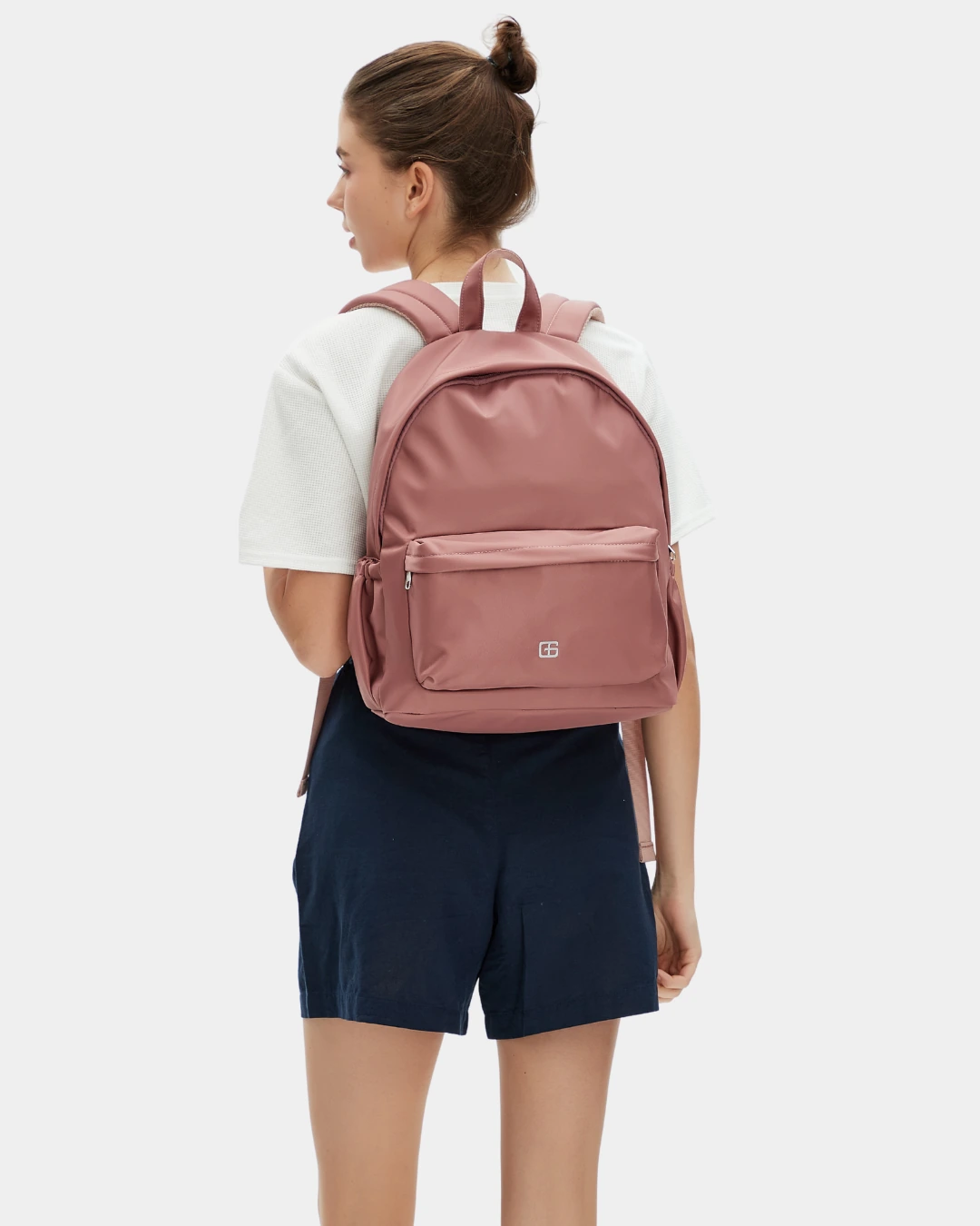 Kaylie Nylon Backpack (Pink) - Image 2