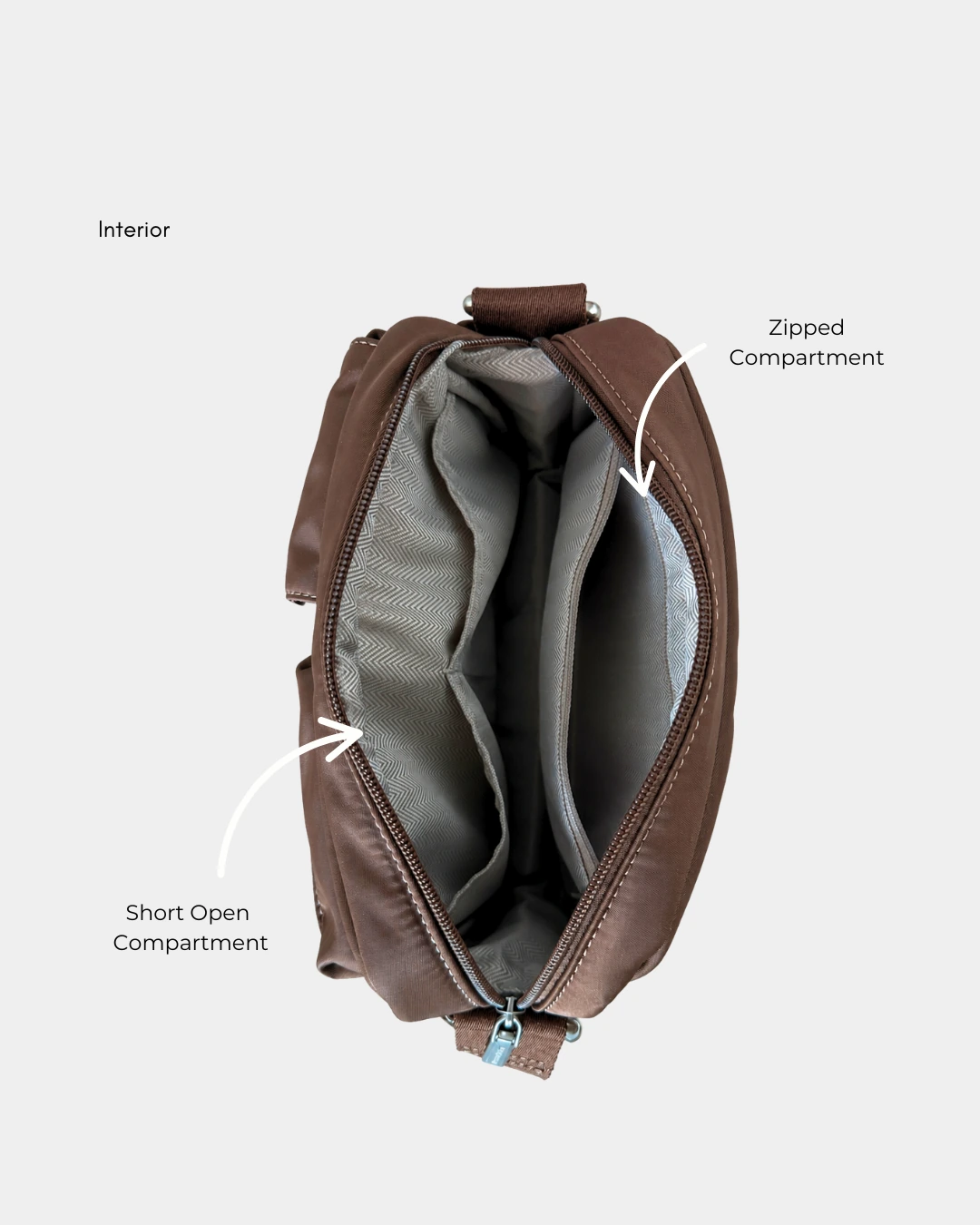 Zeon Nylon Sling Bag (Rose) - Image 4
