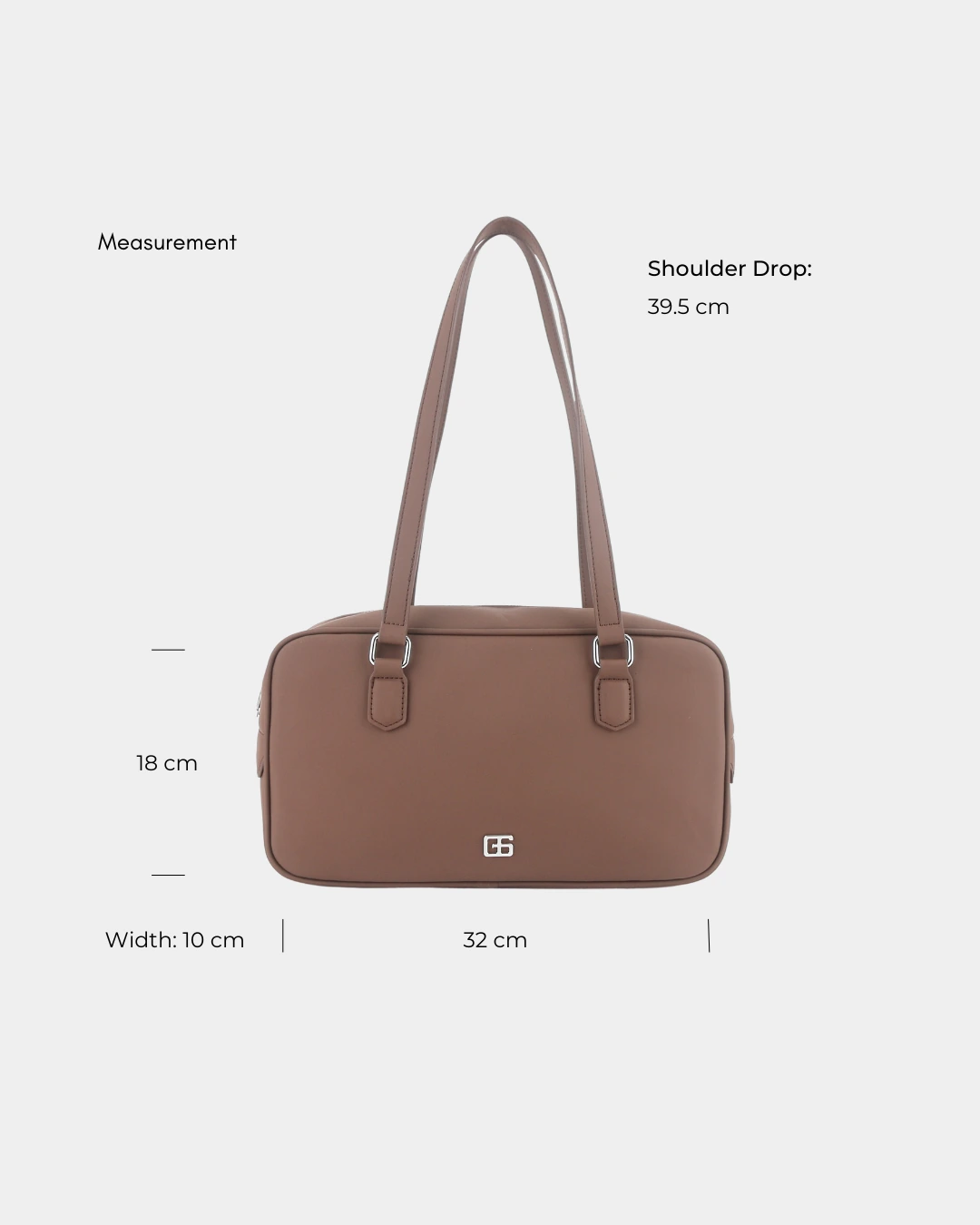 Martine 32 Baguette Shoulder Bag (Chocolate) - Image 4