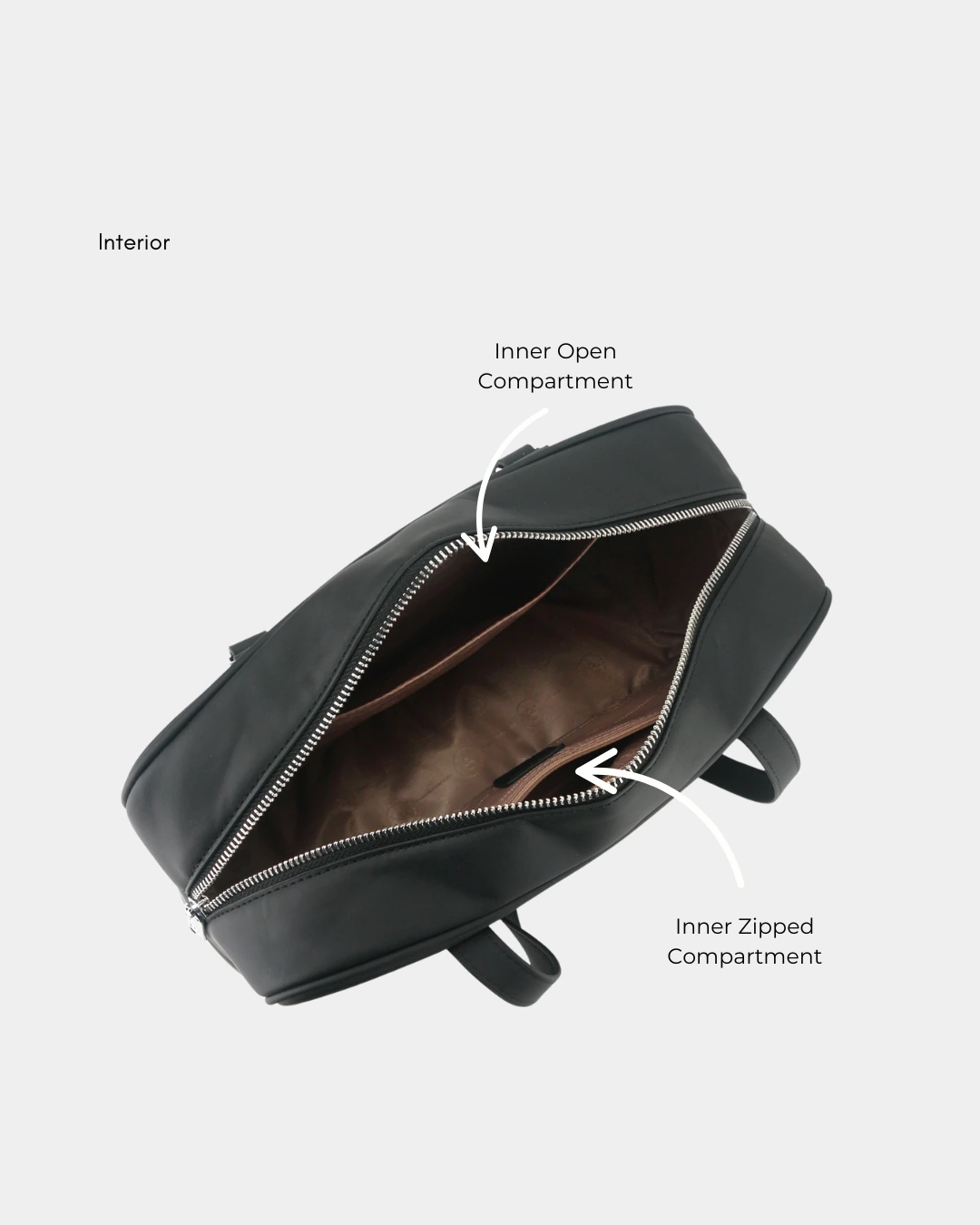 Martine 32 Baguette Shoulder Bag (Chocolate) - Image 3