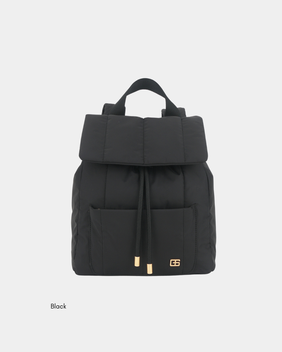 Leonda Puffer New Nylon Backpack A4 Sized (Black) - Image 2