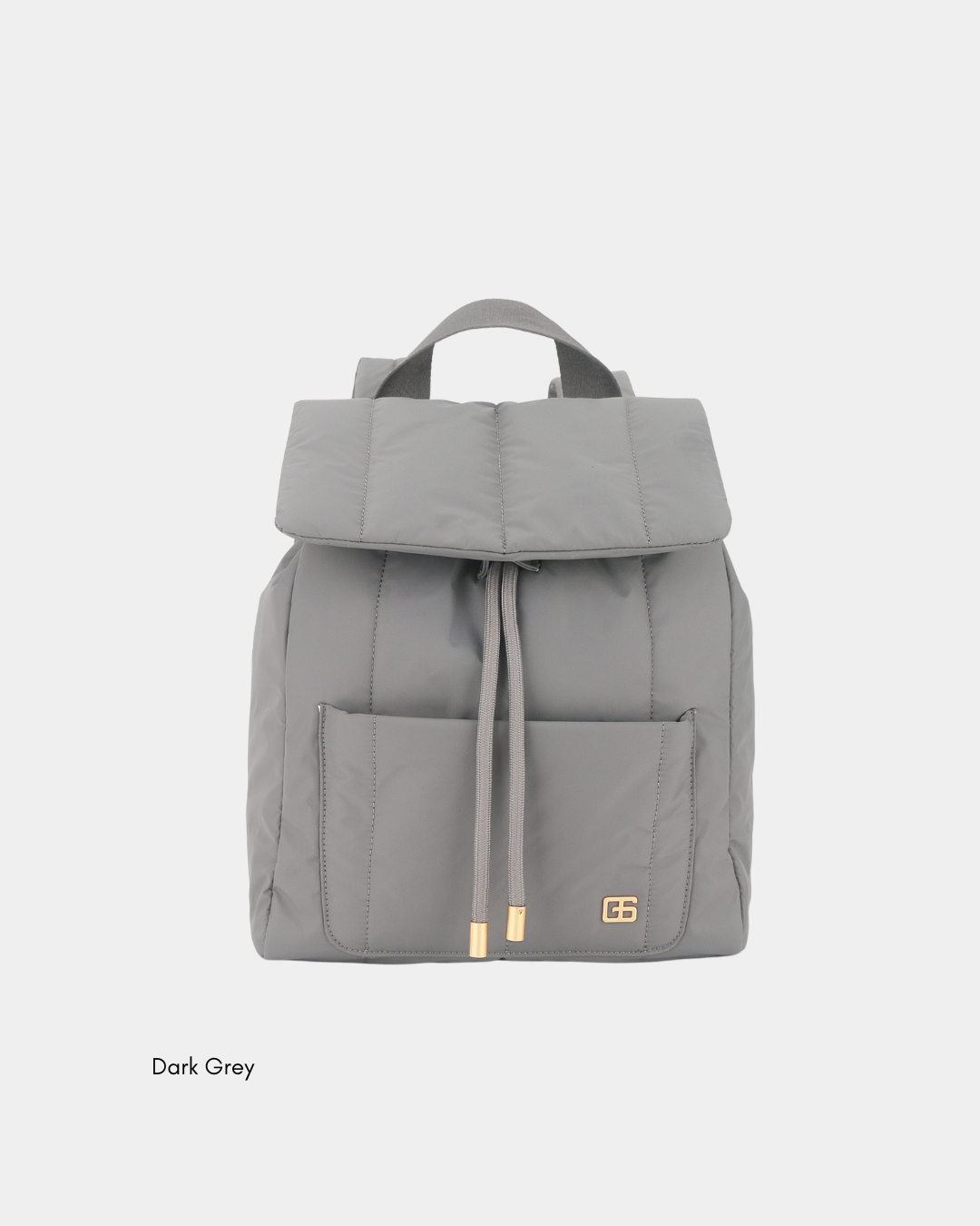 Leonda Puffer New Nylon Backpack A4 Sized (Dark Grey) - Image 2