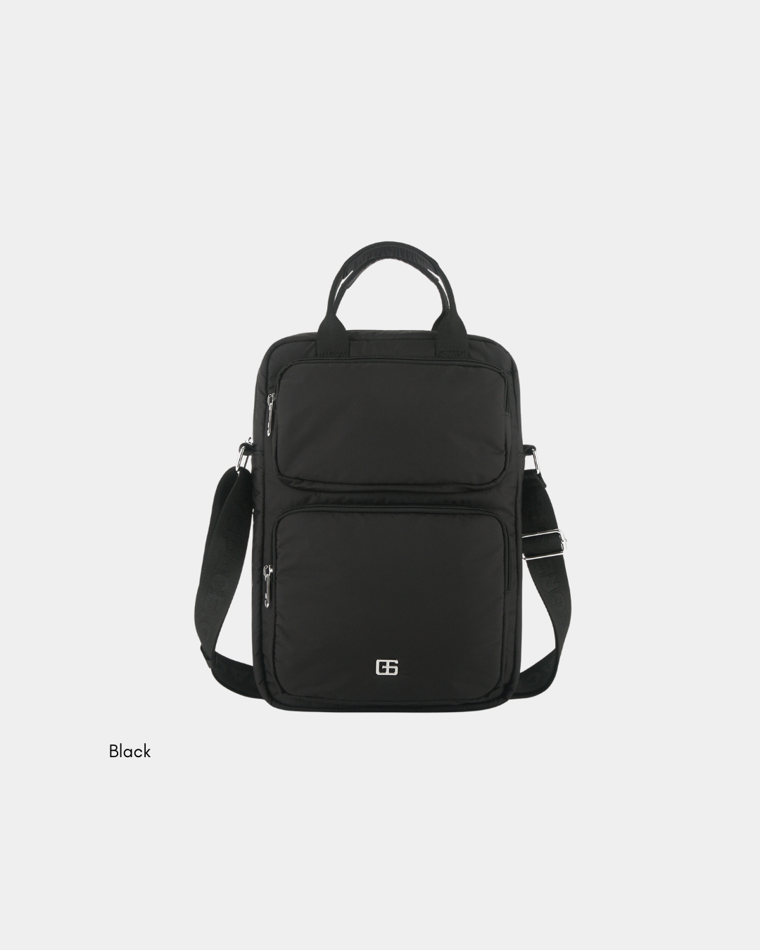 Logan Puffer Laptop Bag (Black) - Image 2