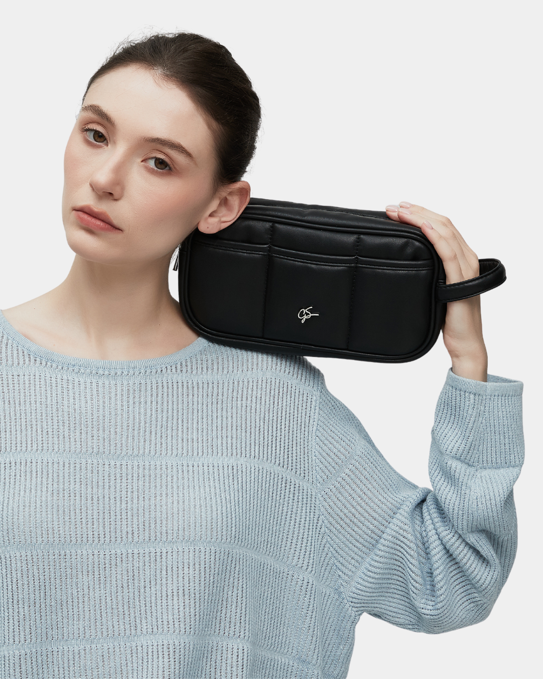 Cora Faux Leather Puffer Pouch