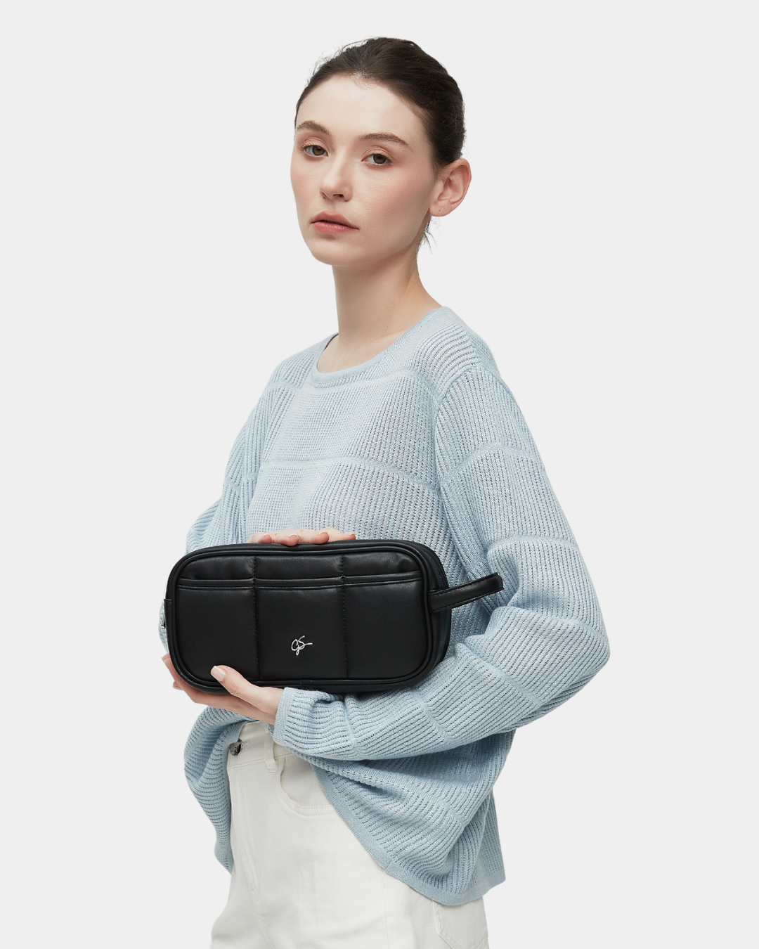 Cora Faux Leather Puffer Pouch - Image 5