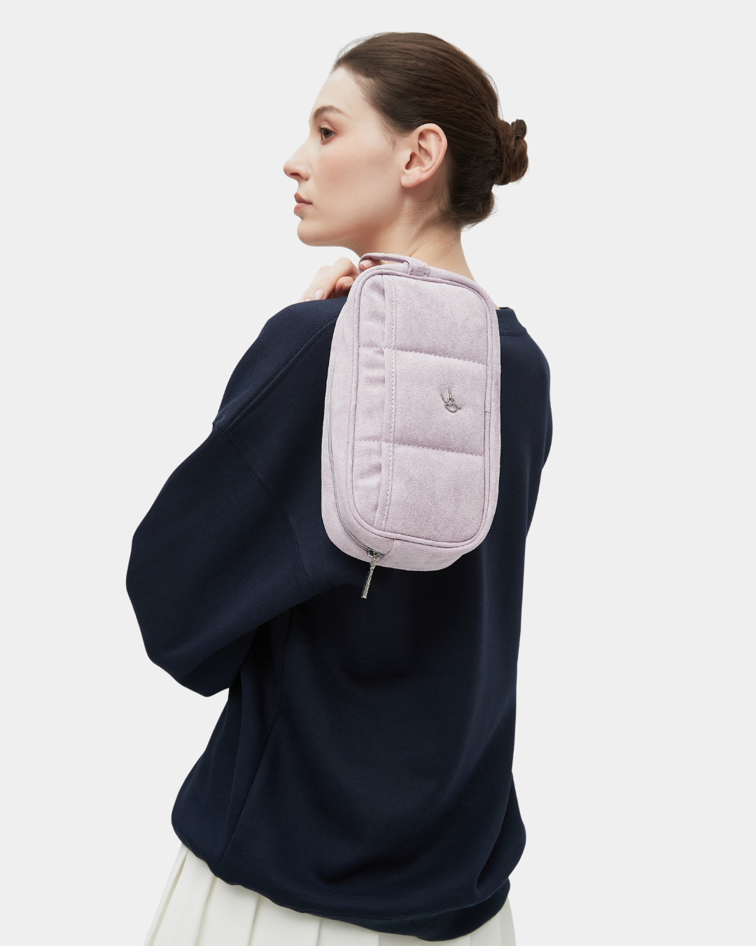 Cora Suede Puffer Pouch - Image 7