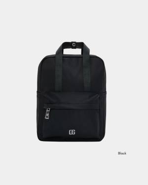 Effie Nylon Mini Backpack (Black)