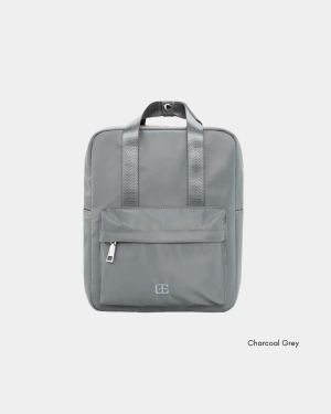 Effie Nylon Mini Backpack (Charcoal Grey)