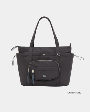 Aira Tote Bag with crossbody bag (Charcoal Grey)