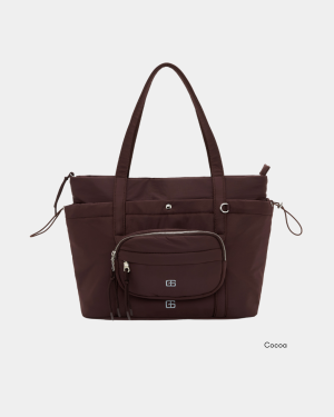 Aira Tote Bag with crossbody bag (Cocoa)