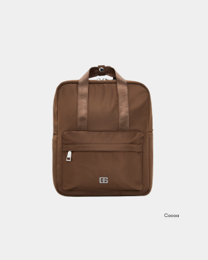 Effie Nylon Mini Backpack (Cocoa)