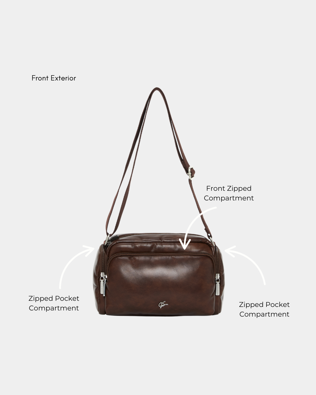 Elda Faux Leather Sling Bag - Image 4