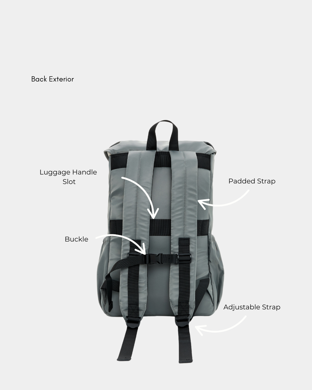 Kaison Nylon Backpack (Black) - Image 6