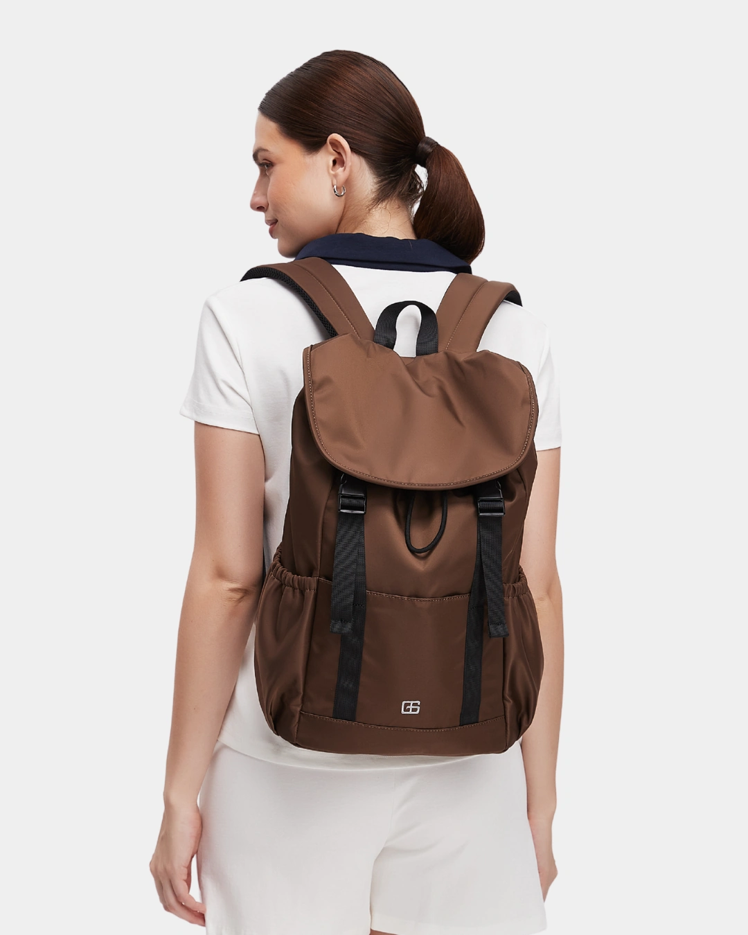 Kaison Nylon Backpack (Cocoa) - Image 9
