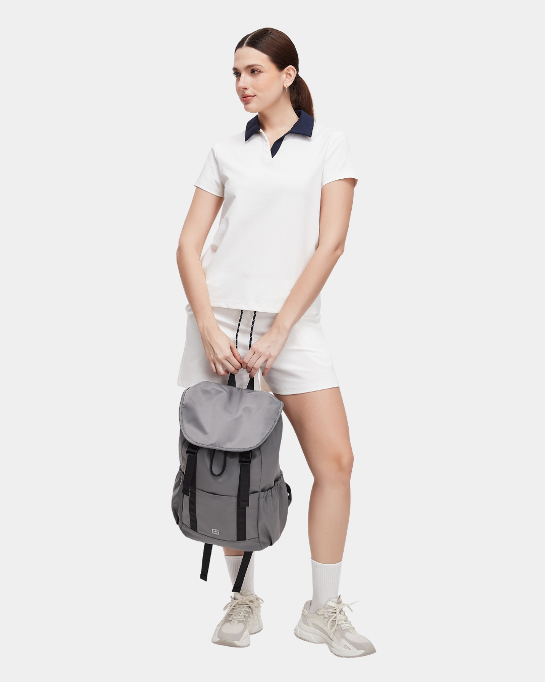 Kaison Nylon Backpack (Charcoal Grey) - Image 10