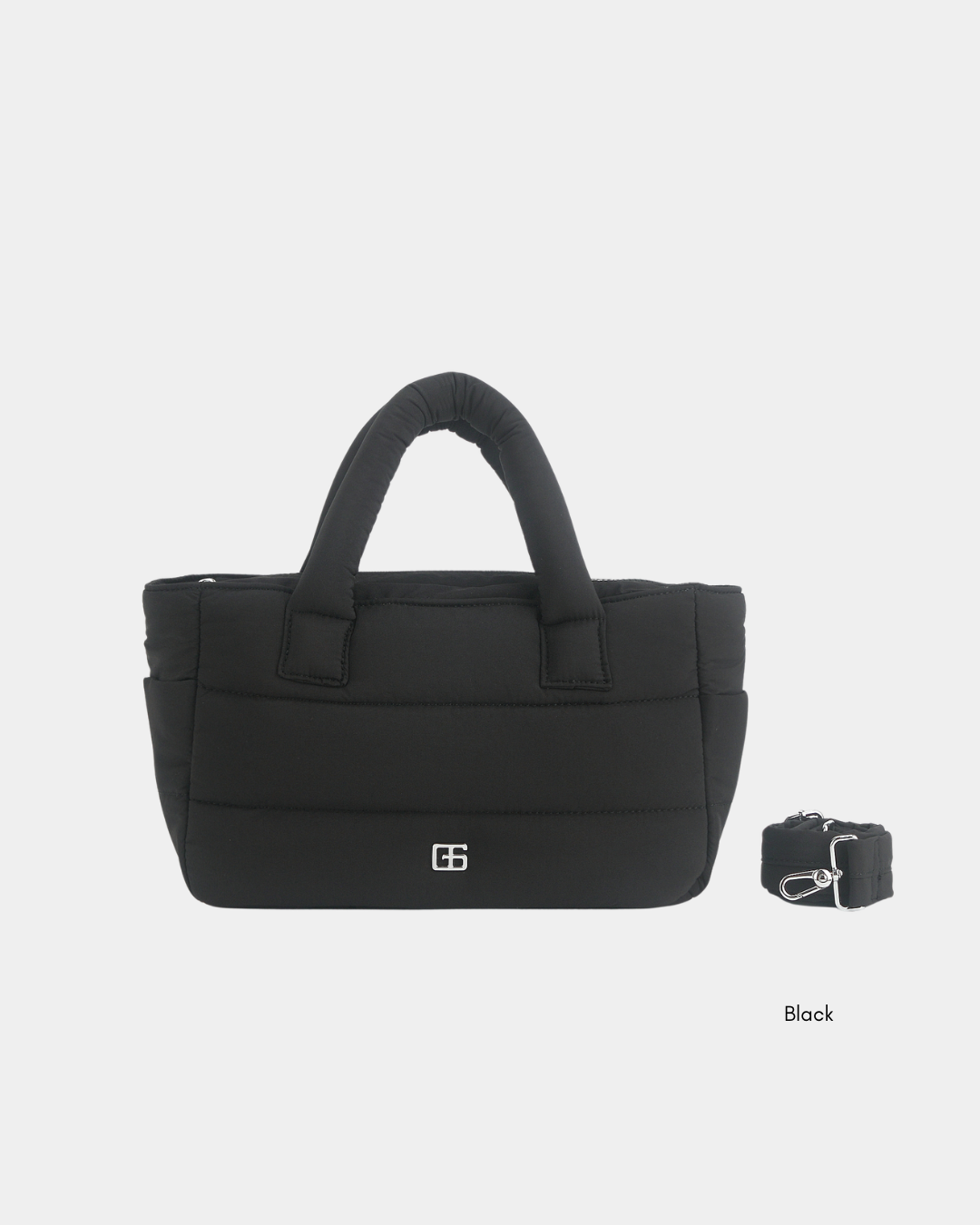 Novella Puffer Sling Bag (Black) - Image 5