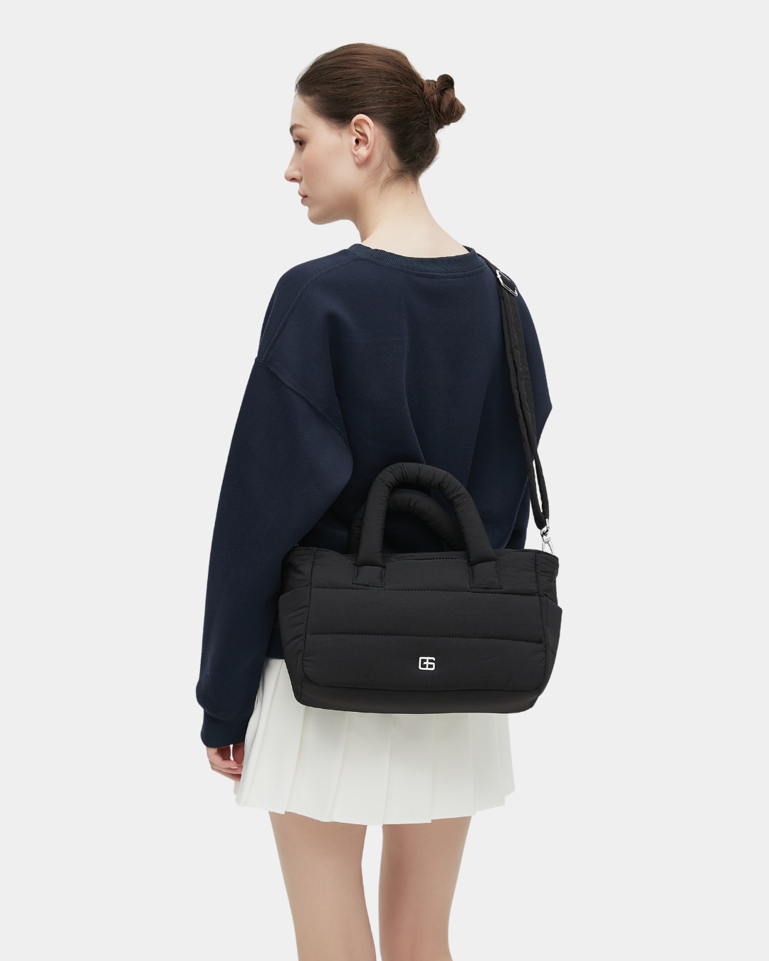 Novella Puffer Sling Bag (Black) - Image 9