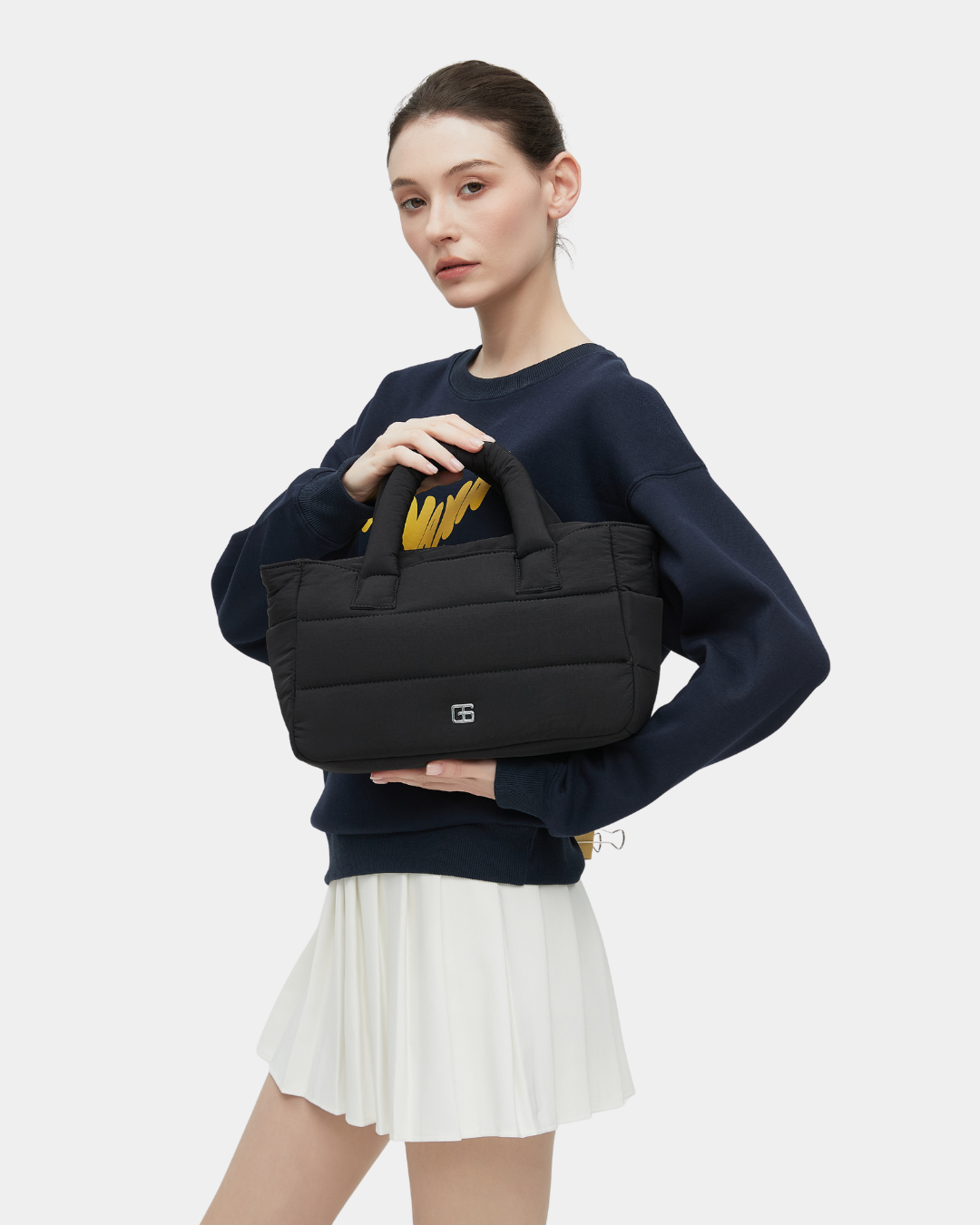 Novella Puffer Sling Bag (Black) - Image 11
