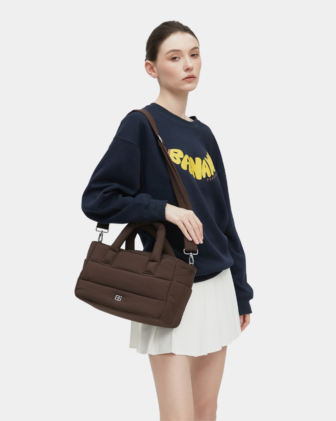 Novella Puffer Sling Bag (Cocoa)