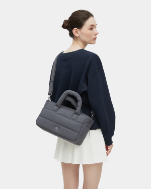 Novella Puffer Sling Bag (Dark Grey)