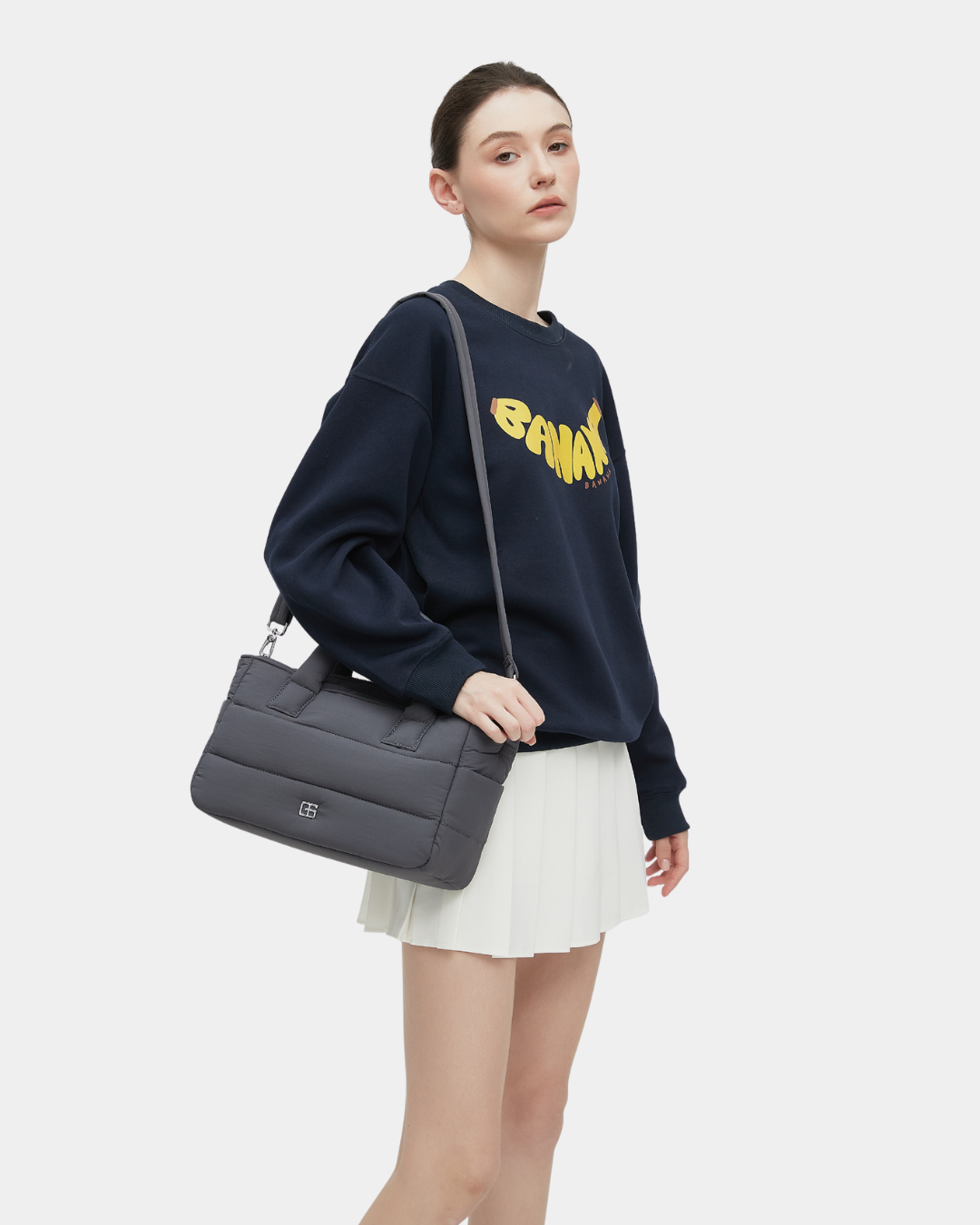 Novella Puffer Sling Bag (Dark Grey) - Image 9
