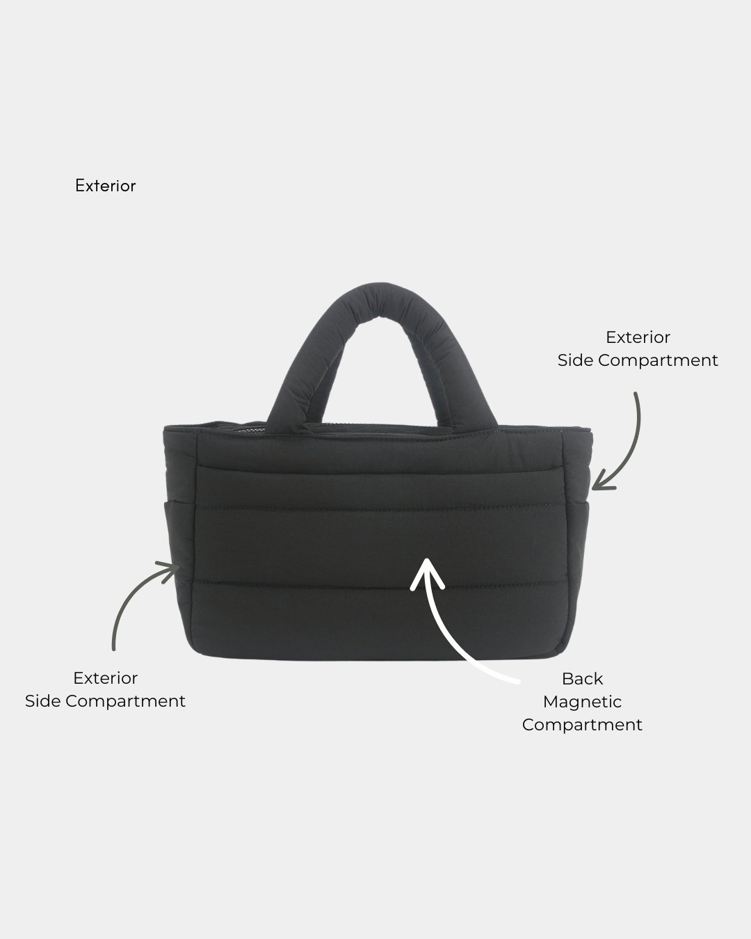 Novella Puffer Sling Bag (Oat) - Image 4