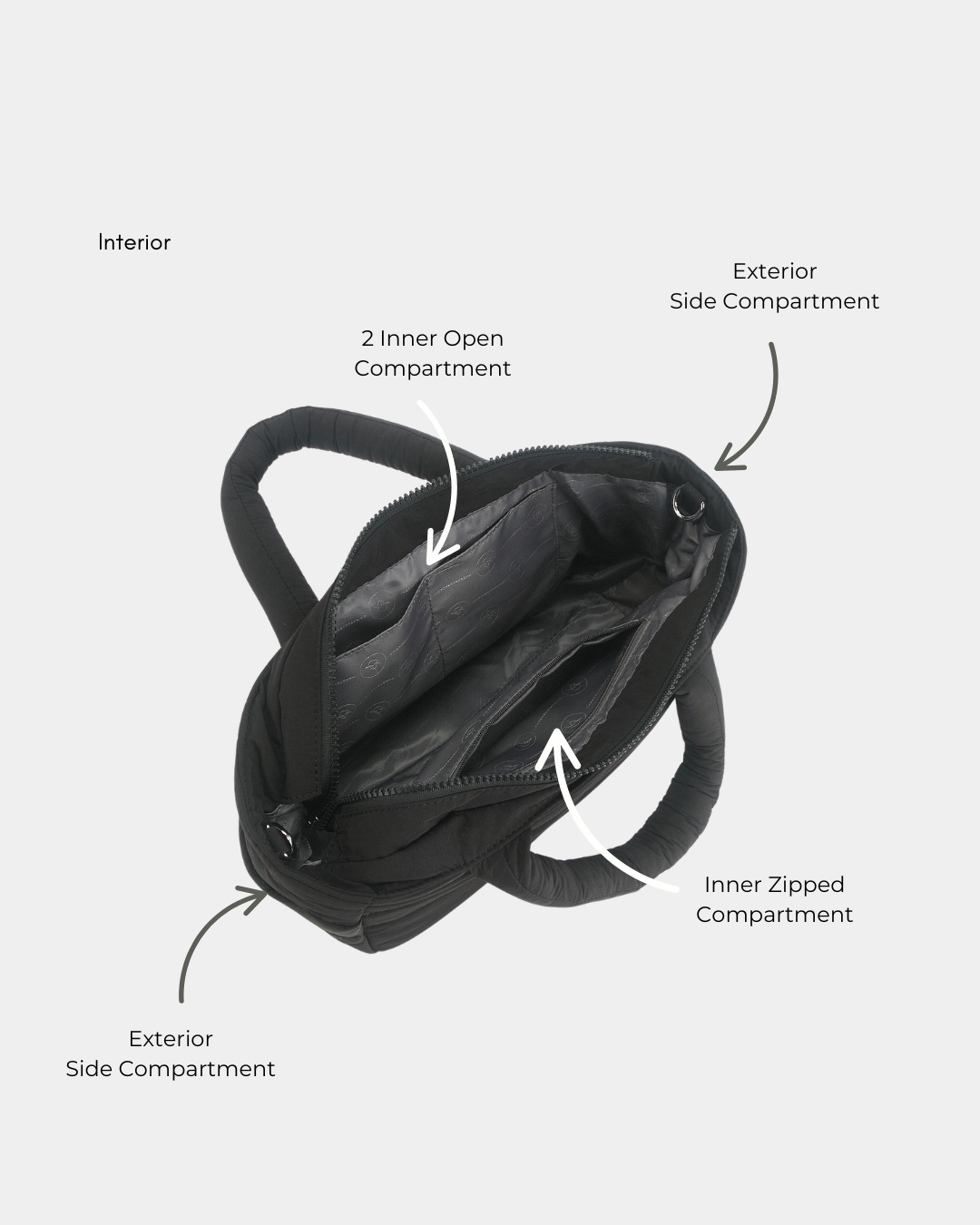Novella Puffer Sling Bag (Oat) - Image 3