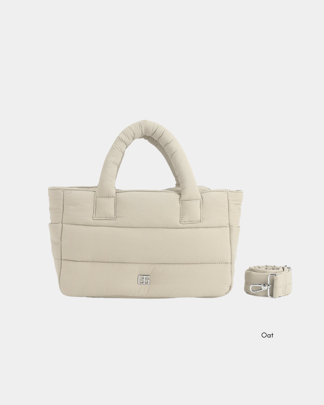 Novella Puffer Sling Bag (Oat) - Image 5